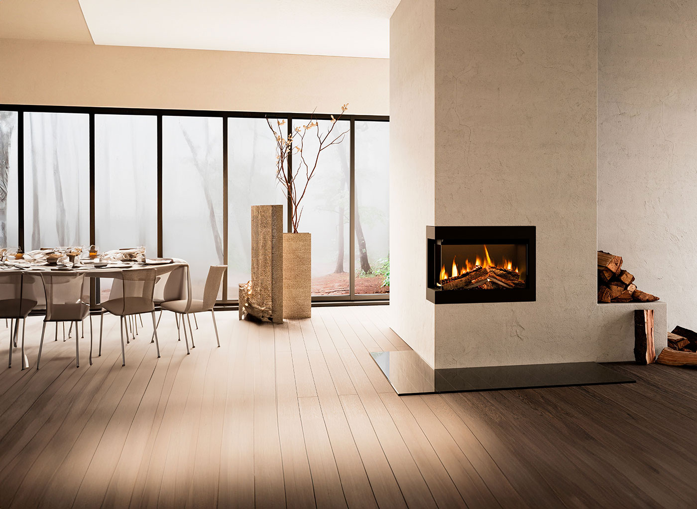 Energy-efficient modern electric fires