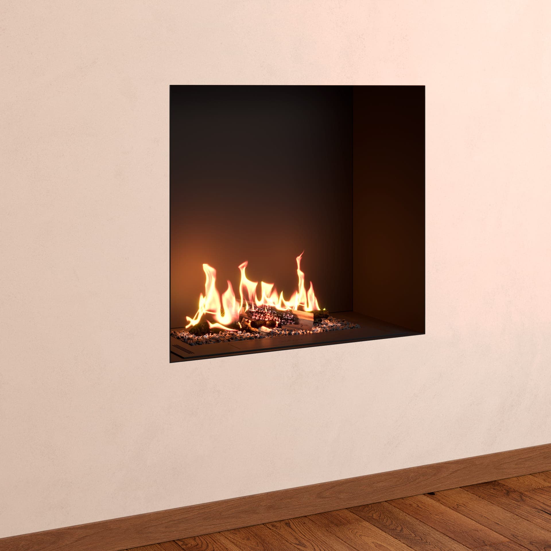 Built-in linear & volumetric fireplaces